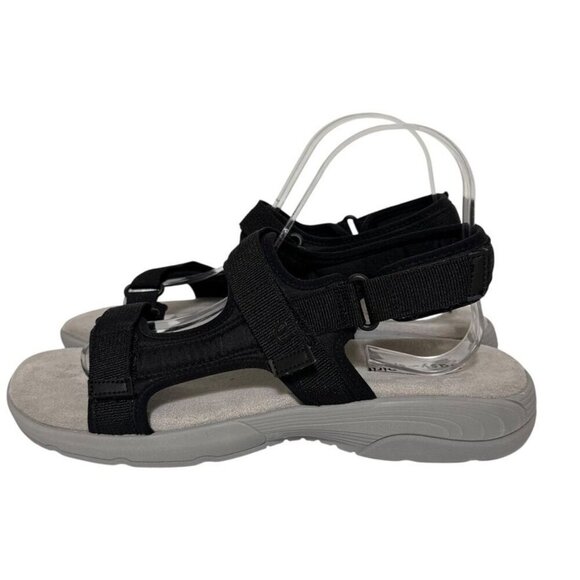 Easy Spirit Trish 2 Black Sport Sandals Adjustable Slingback Women's Size 9 - Picture 3 of 16